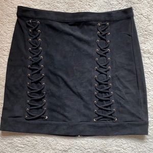 Bebe Suede Mini Skirt